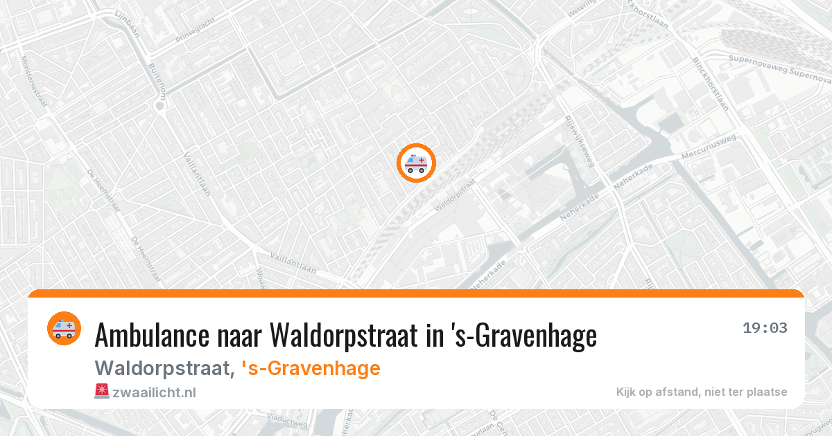 Ambulance naar Waldorpstraat in 's-Gravenhage — 8 jun 2026