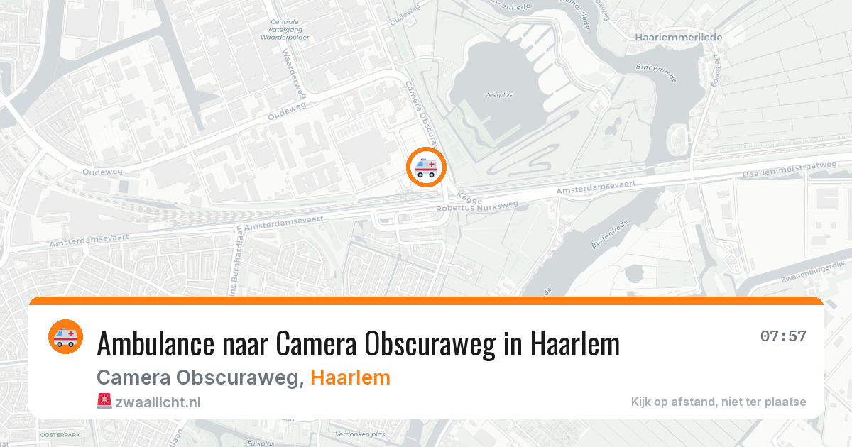 Ambulance naar Camera Obscuraweg in Haarlem — 24 mrt 2026