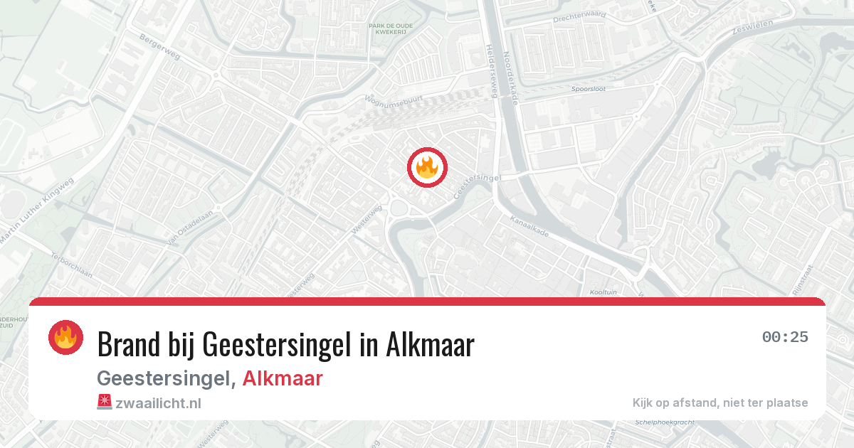 Brand bij Geestersingel in Alkmaar — 30 mei 2026