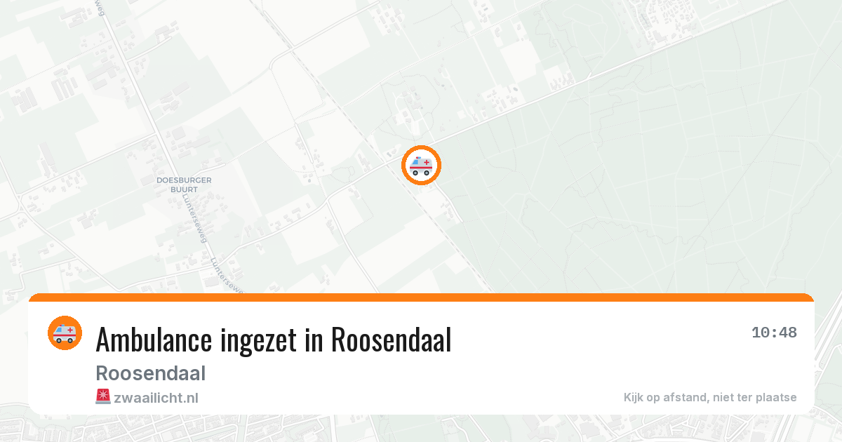 Ambulance ingezet in Roosendaal — 29 jan 2026