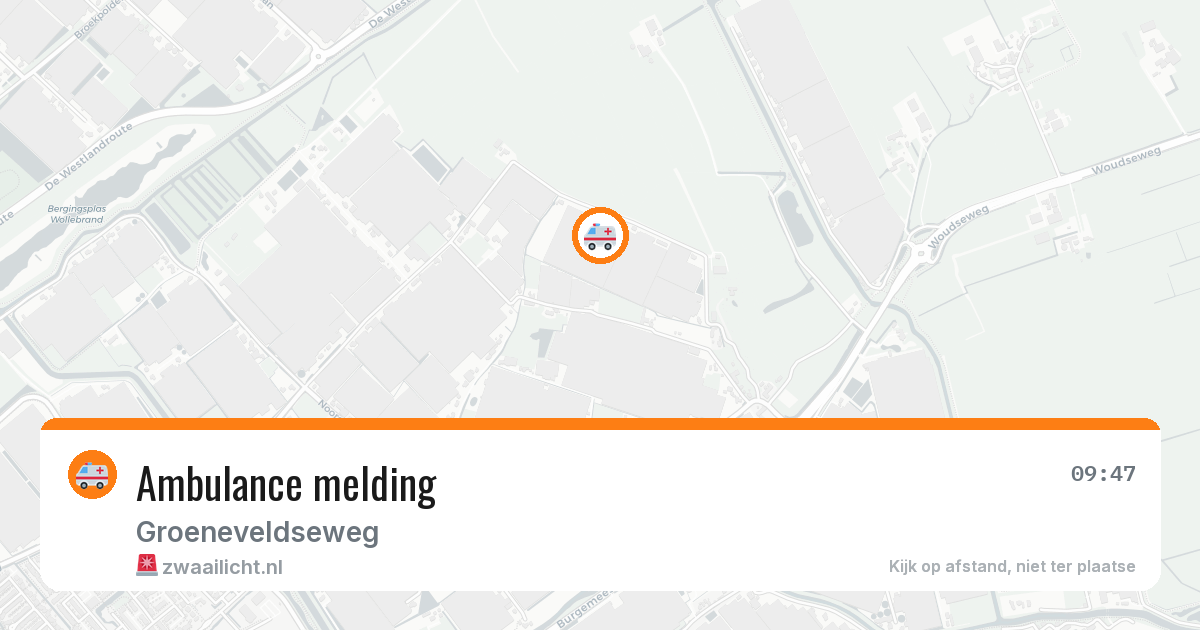 Ambulance melding — 22 mei 2026