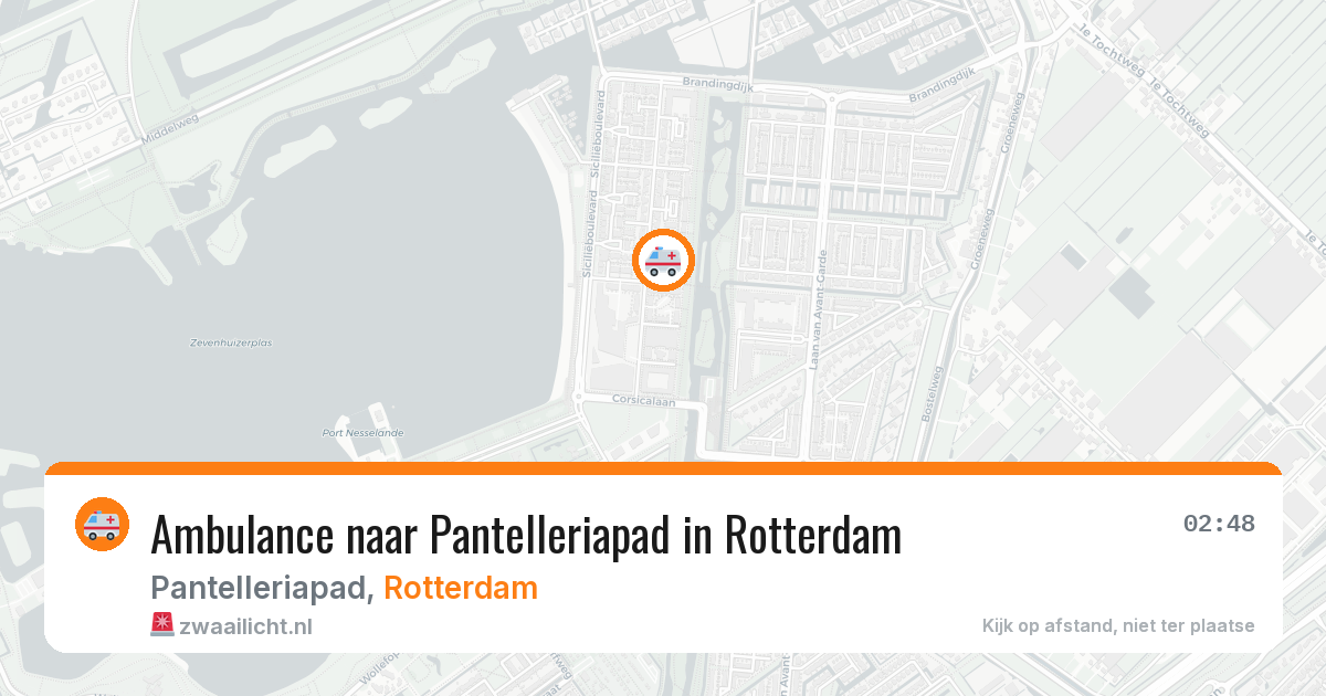 Ambulance naar Pantelleriapad in Rotterdam — 29 jan 2026