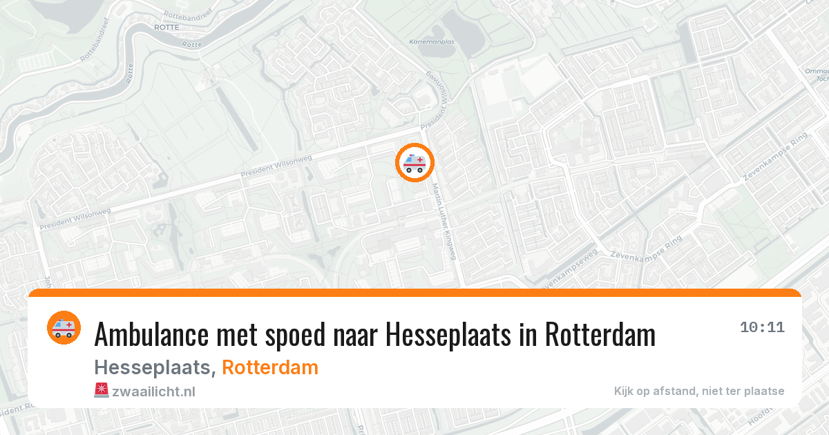 Ambulance met spoed naar Hesseplaats in Rotterdam — 16 jul 2026