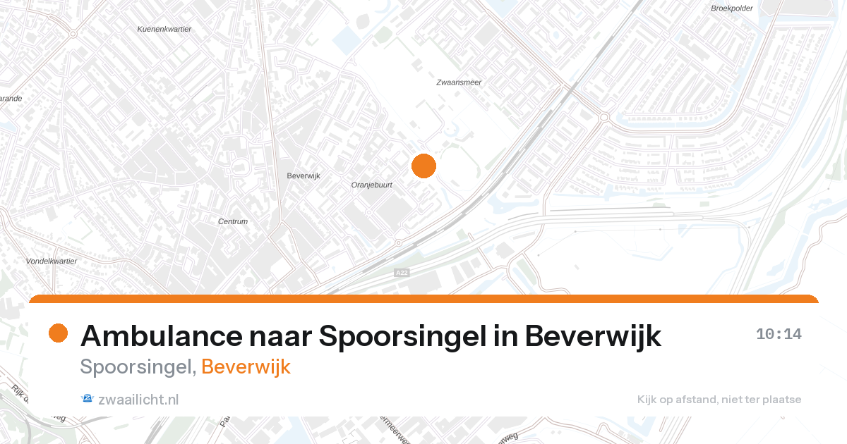 Ambulance naar Spoorsingel in Beverwijk — 28 aug 2026