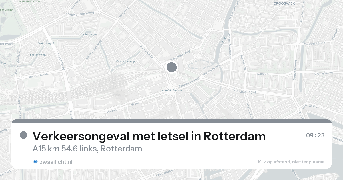 Verkeersongeval met letsel in Rotterdam — 31 jan 2026