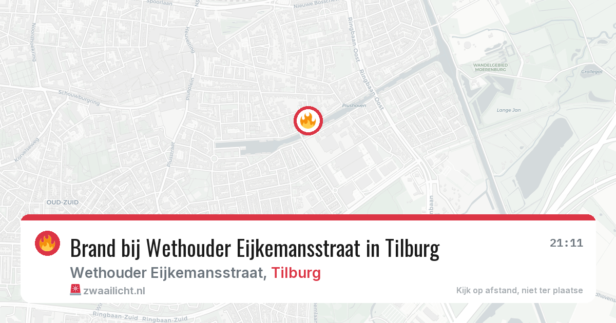 Brand bij Wethouder Eijkemansstraat in Tilburg — 30 jun 2026