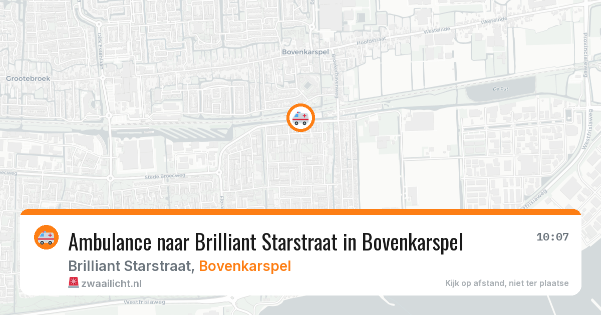 Ambulance naar Brilliant Starstraat in Bovenkarspel — 18 jun 2026