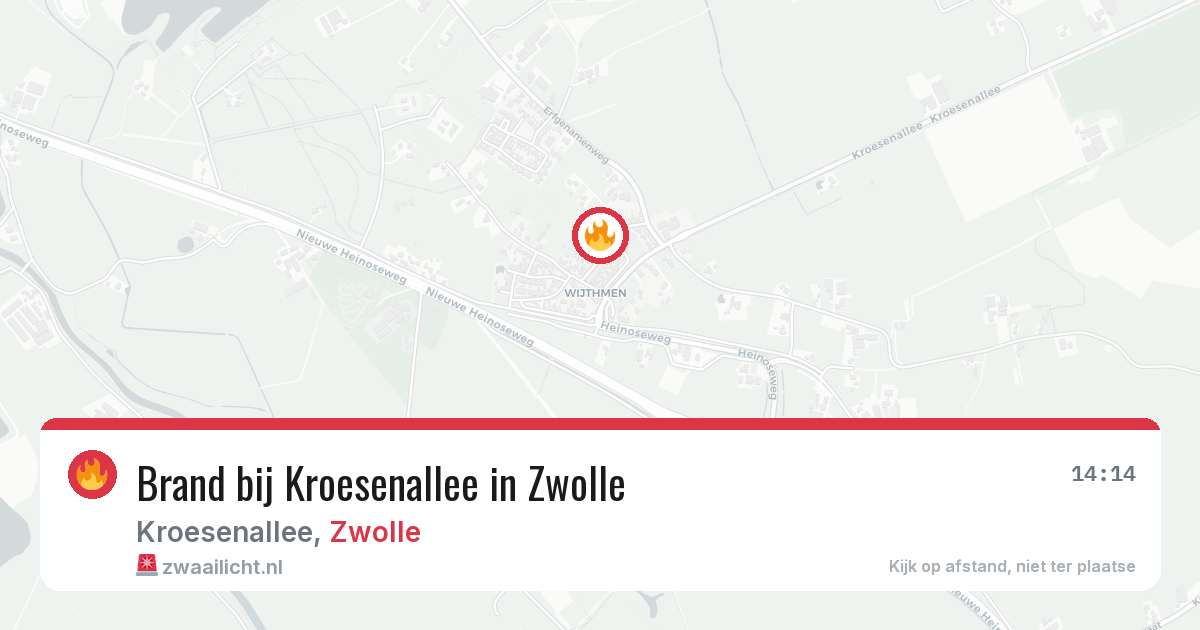 Brand bij Kroesenallee in Zwolle — 23 jun 2026