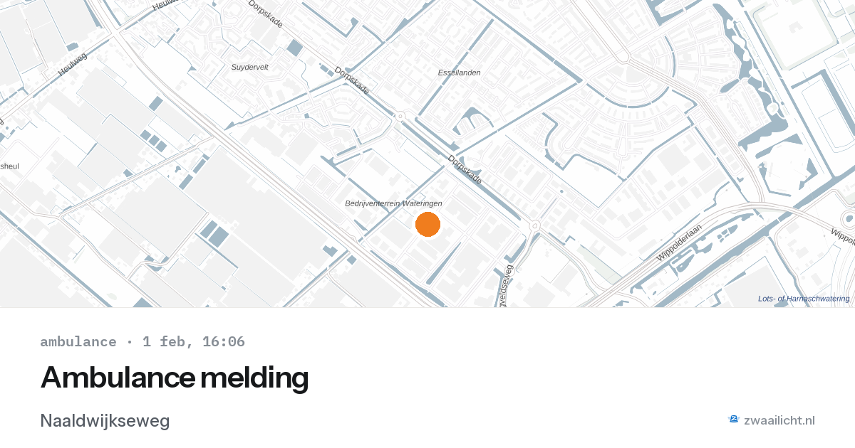 Ambulance melding — 1 feb 2026