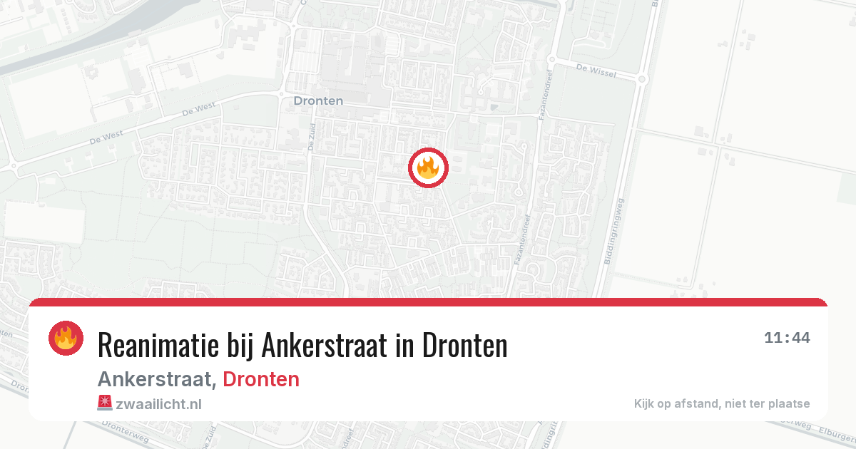Reanimatie bij Ankerstraat in Dronten — 10 apr 2026
