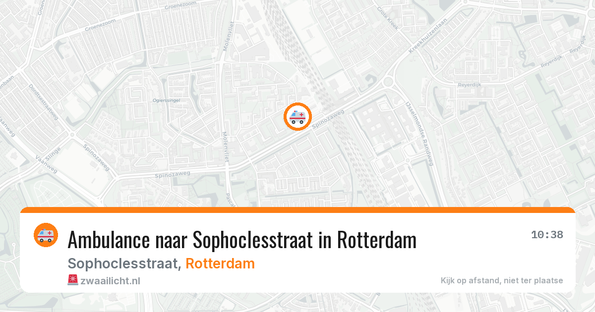 Ambulance naar Sophoclesstraat in Rotterdam — 9 jul 2026