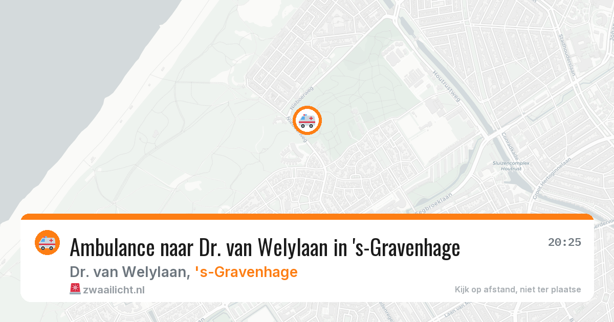 Ambulance naar Dr. van Welylaan in 's-Gravenhage — 9 jun 2026