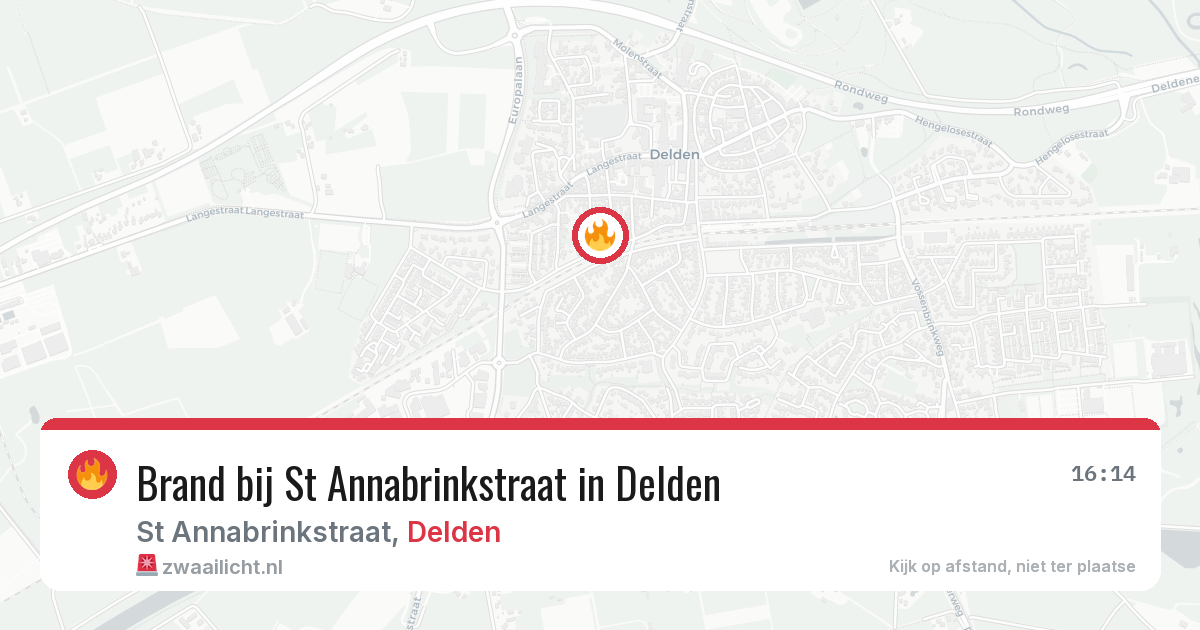 Brand bij St Annabrinkstraat in Delden — 11 mei 2026