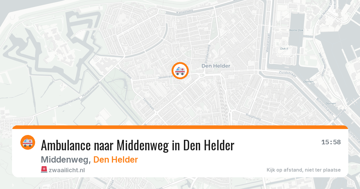 Ambulance naar Middenweg in Den Helder — 13 aug 2026