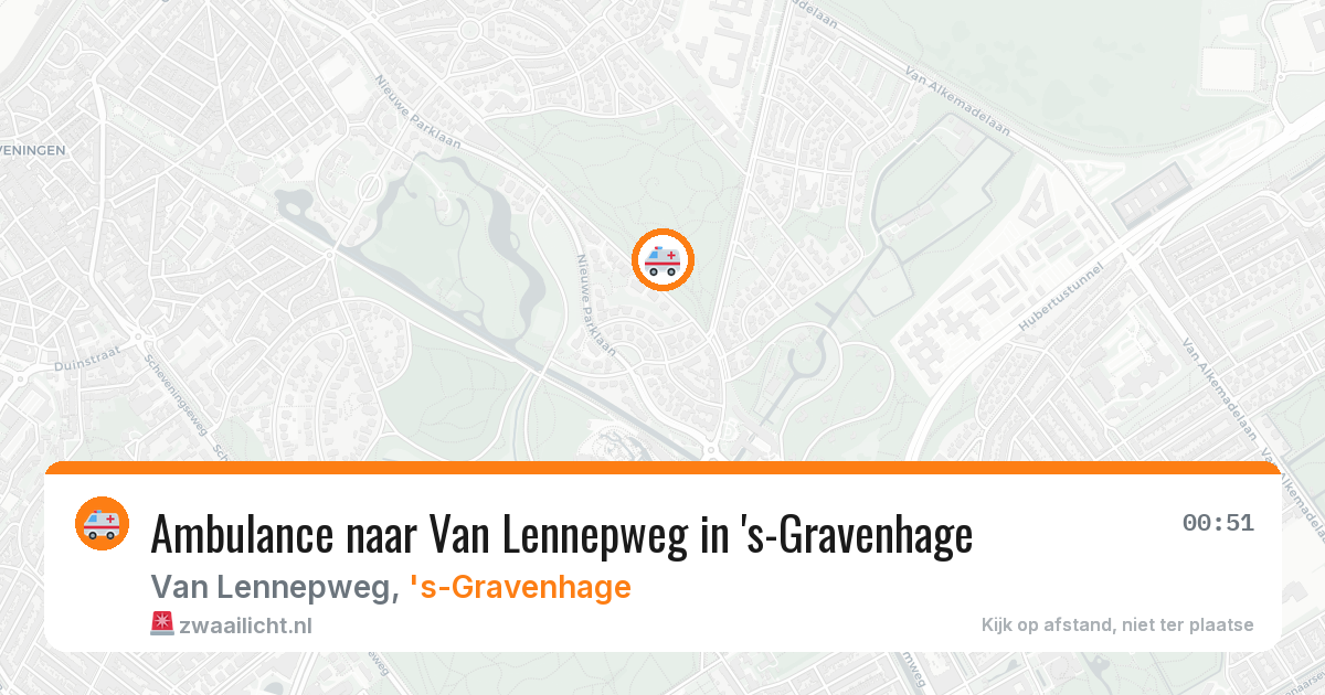 Ambulance naar Van Lennepweg in 's-Gravenhage — 5 jul 2026