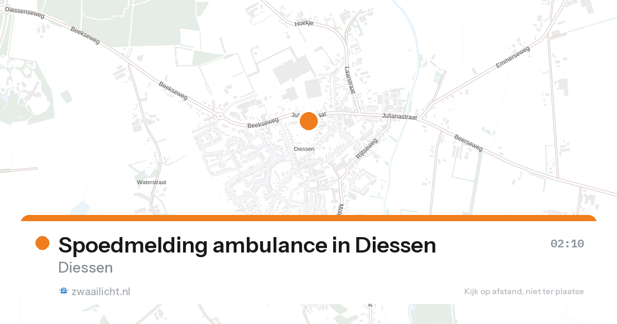 Spoedmelding ambulance in Diessen — 7 feb 2026