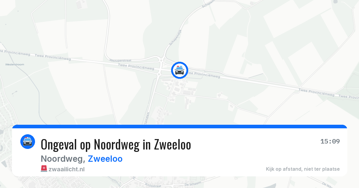 Ongeval op Noordweg in Zweeloo — 8 mei 2026
