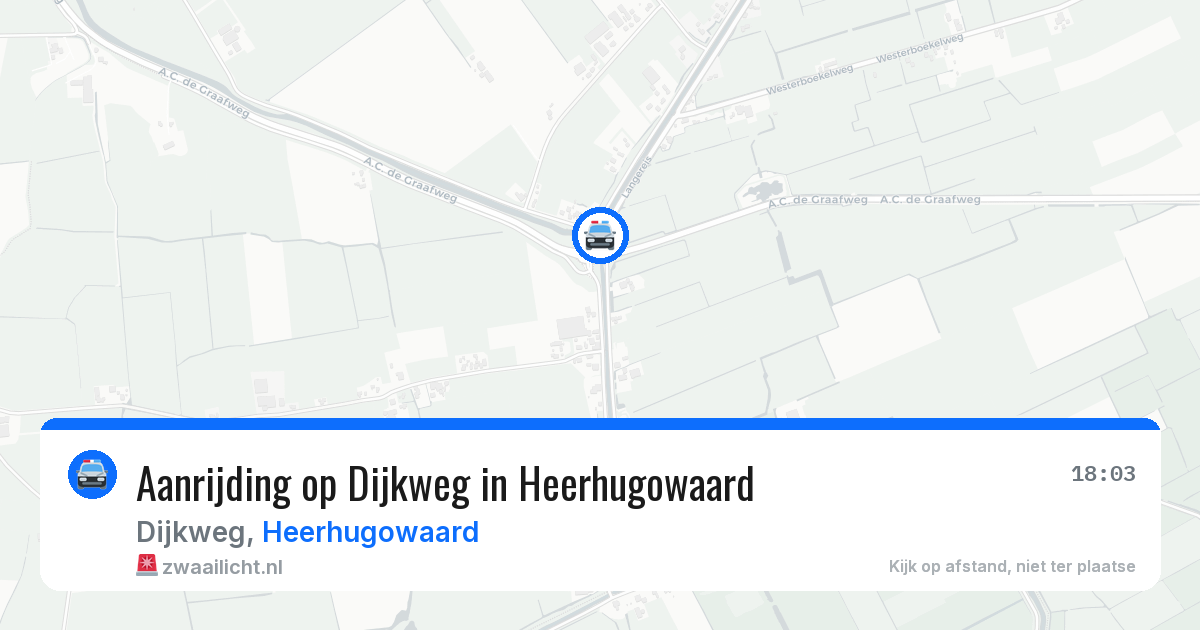 Aanrijding op Dijkweg in Heerhugowaard — 22 jun 2026