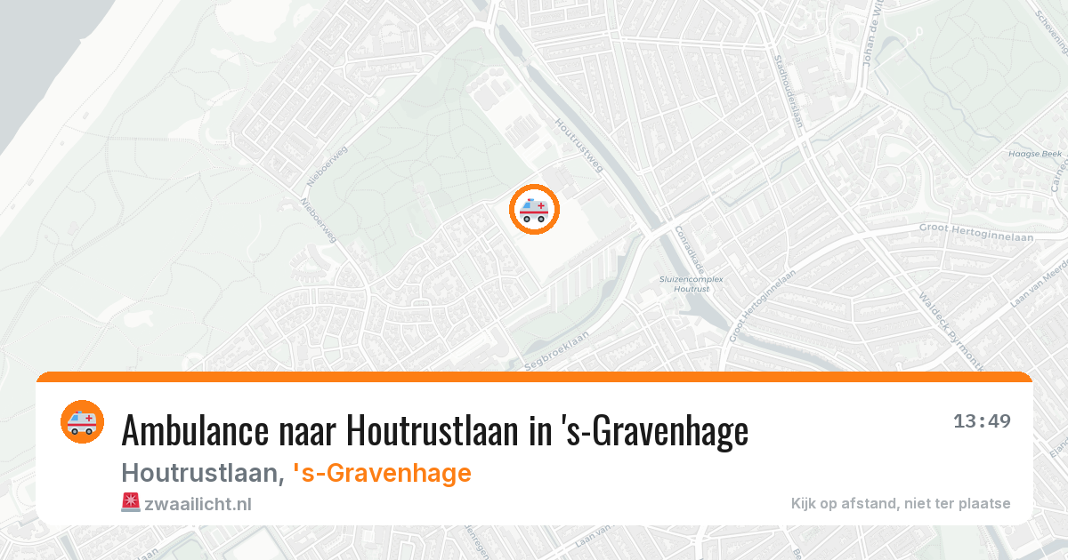 Ambulance naar Houtrustlaan in 's-Gravenhage — 6 jun 2026