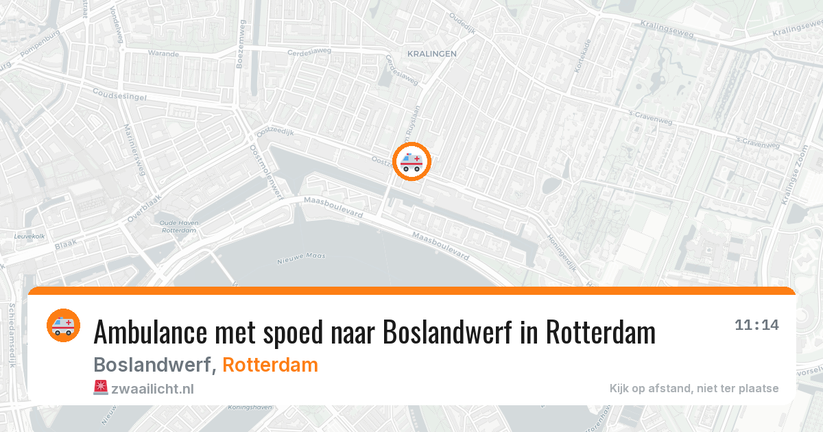 Ambulance met spoed naar Boslandwerf in Rotterdam — 28 jul 2026