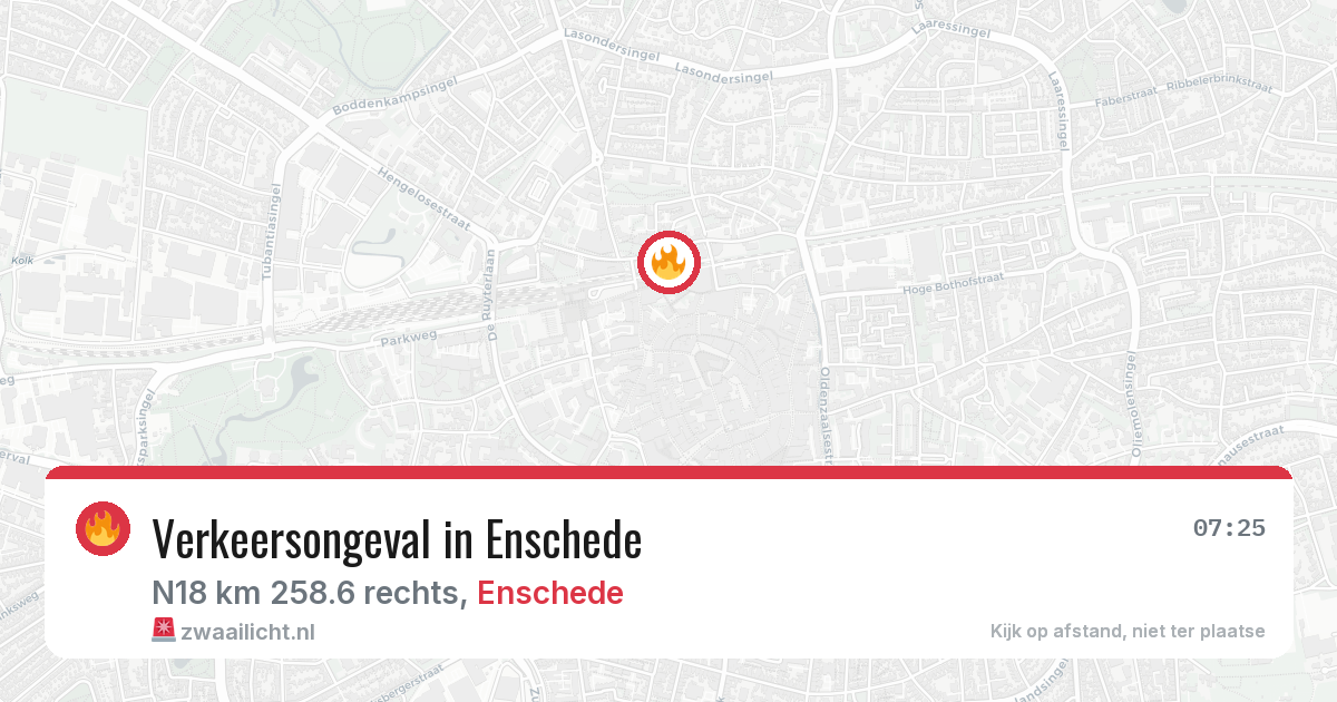 Verkeersongeval in Enschede — 7 jul 2026