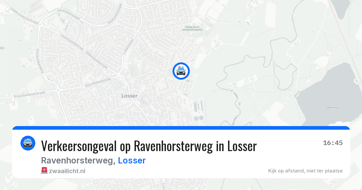 Verkeersongeval op Ravenhorsterweg in Losser — 7 mrt 2026