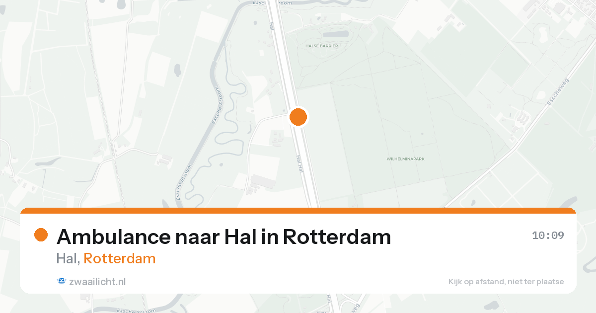 Ambulance naar Hal in Rotterdam — 20 aug 2026