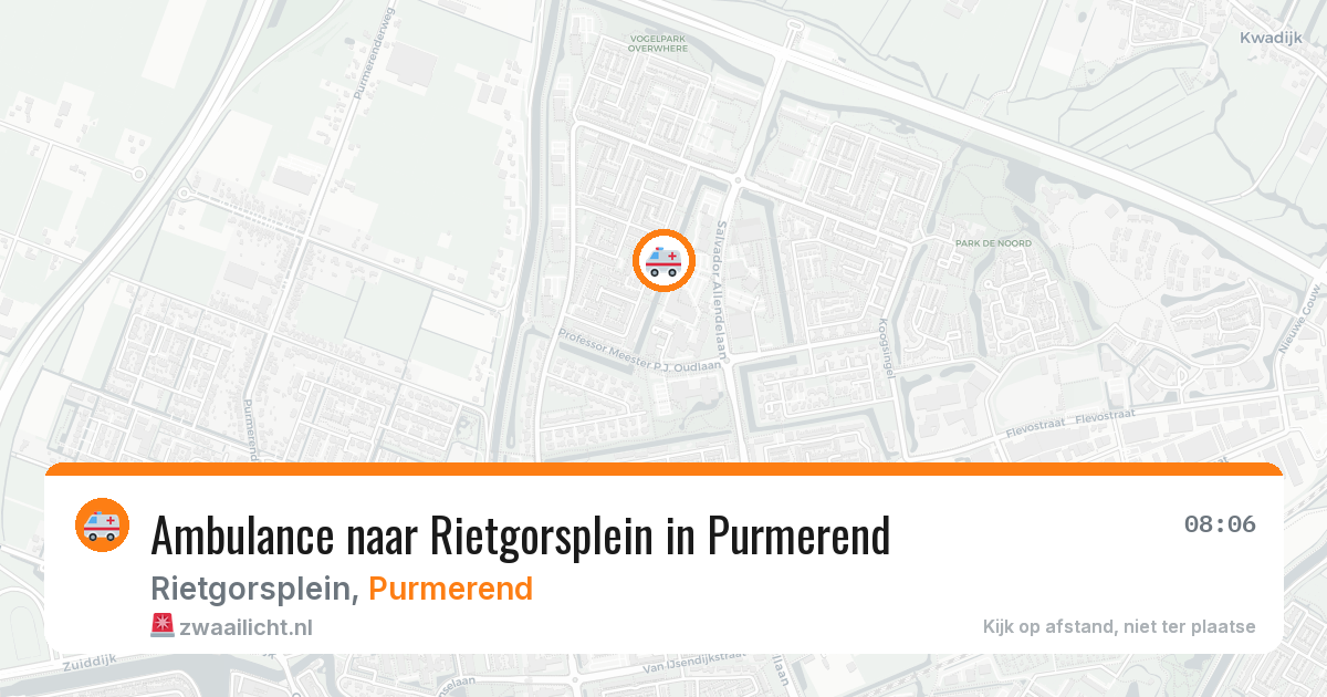 Ambulance naar Rietgorsplein in Purmerend — 5 aug 2026
