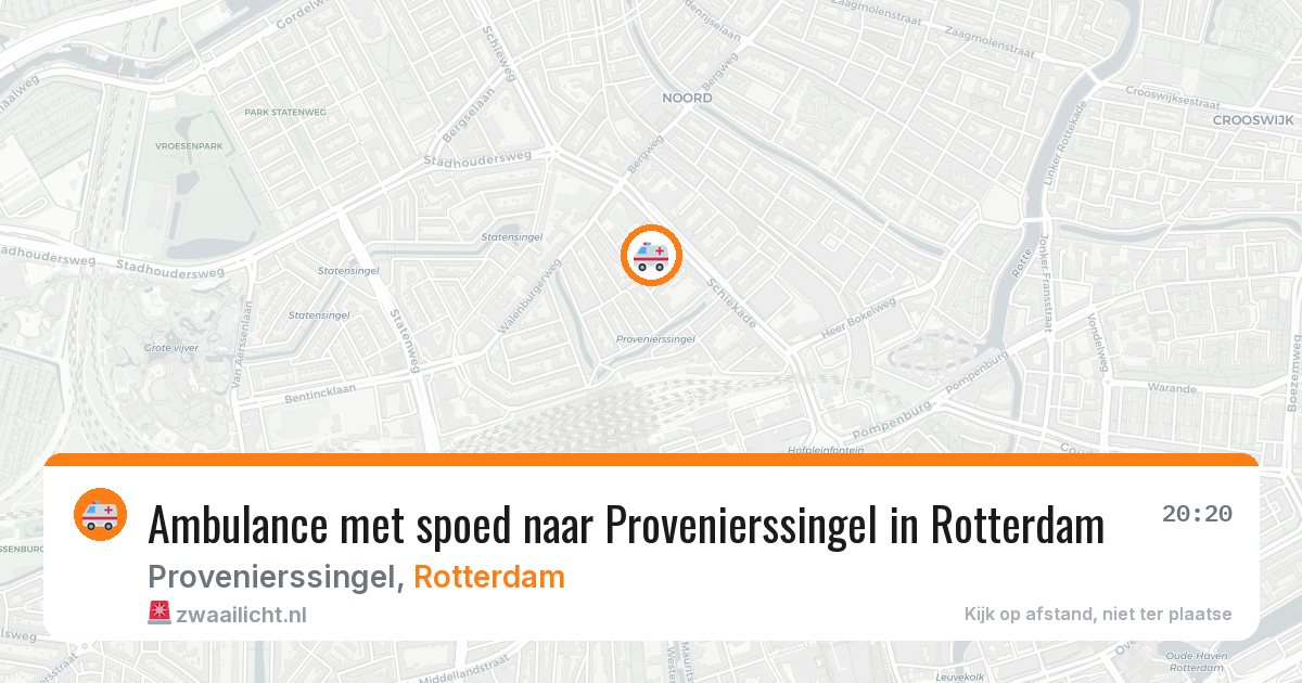 Ambulance met spoed naar Provenierssingel in Rotterdam — 17 mrt 2026