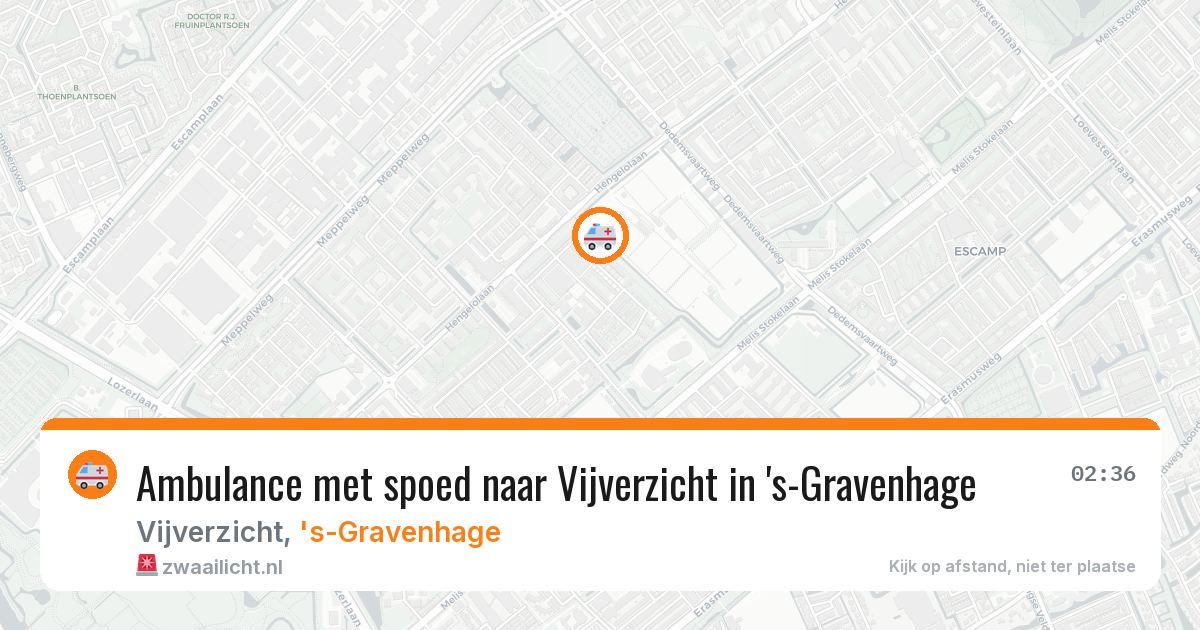 Ambulance met spoed naar Vijverzicht in 's-Gravenhage — 18 jul 2026