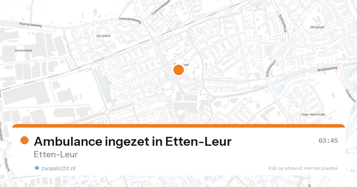 Ambulance ingezet in Etten-Leur — 7 feb 2026