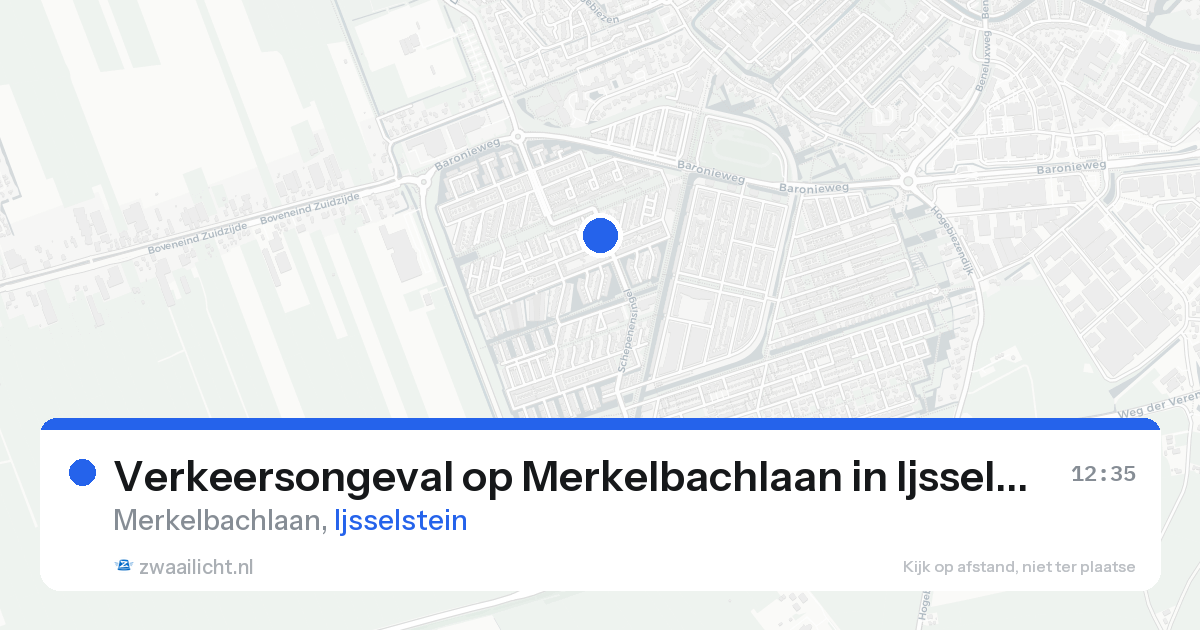 Verkeersongeval op Merkelbachlaan in Ijsselstein — 25 aug 2026