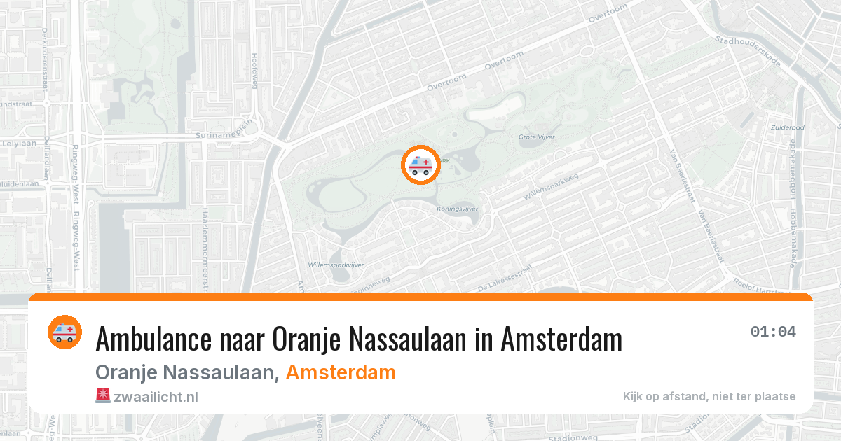 Ambulance naar Oranje Nassaulaan in Amsterdam — 3 jul 2026