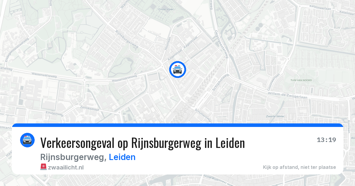 Verkeersongeval op Rijnsburgerweg in Leiden — 20 jan 2026