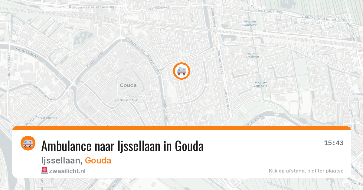 Ambulance naar Ijssellaan in Gouda — 14 aug 2026
