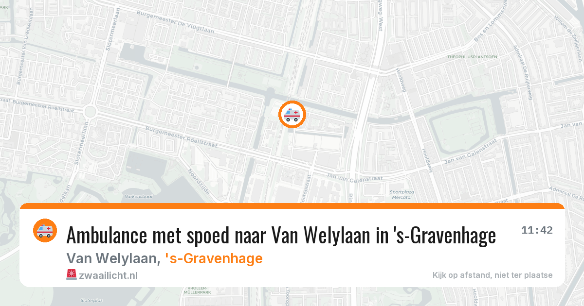 Ambulance met spoed naar Van Welylaan in 's-Gravenhage — 29 jan 2026