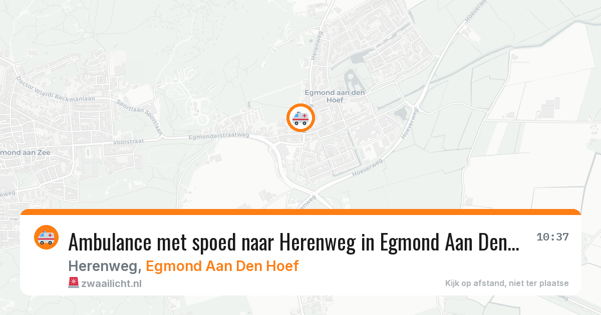 Ambulance met spoed naar Herenweg in Egmond Aan Den Hoef — 8 apr 2026