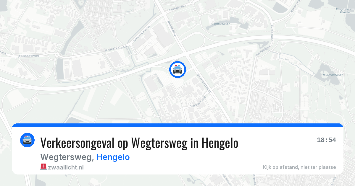 Verkeersongeval op Wegtersweg in Hengelo — 22 jun 2026