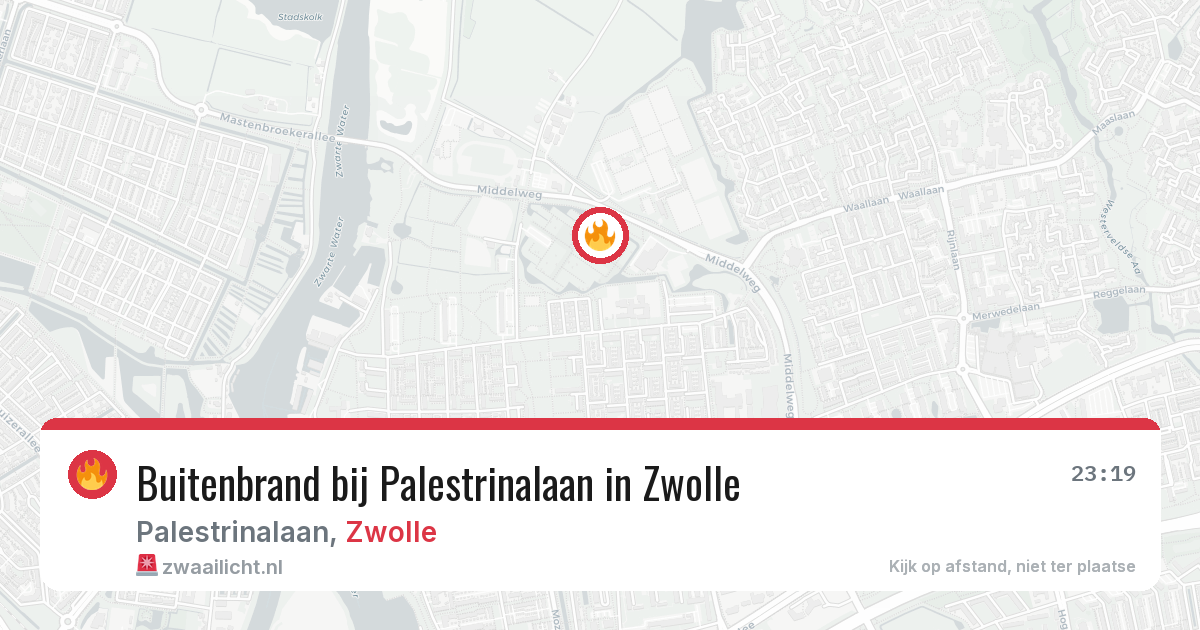 Buitenbrand bij Palestrinalaan in Zwolle — 7 apr 2026