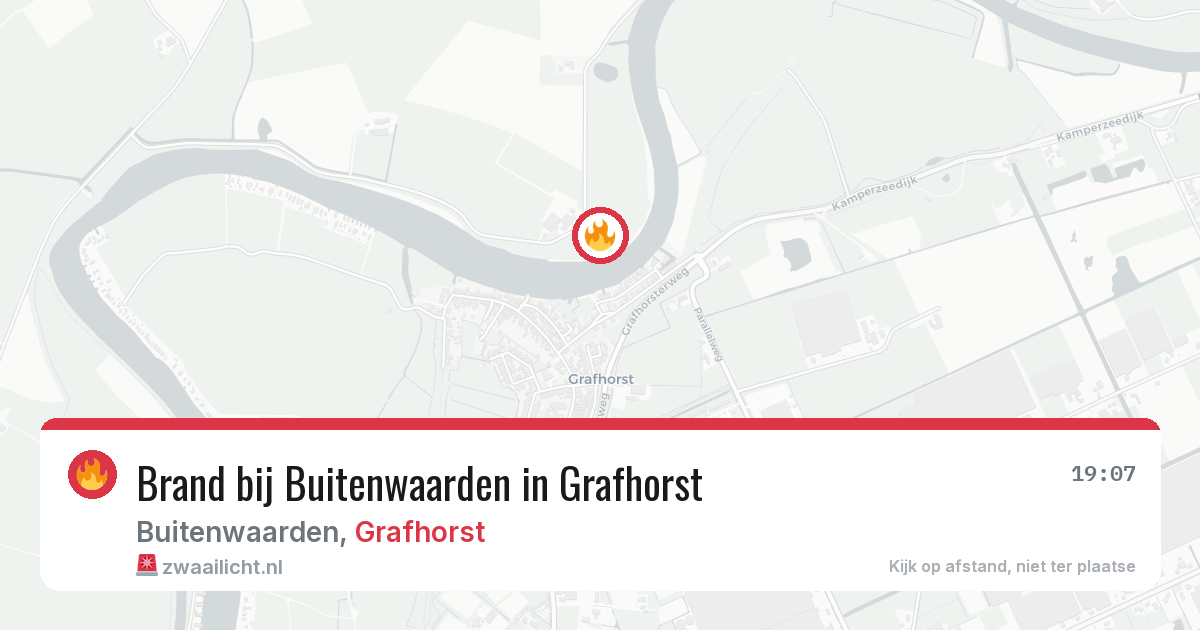 Brand bij Buitenwaarden in Grafhorst — 28 mei 2026