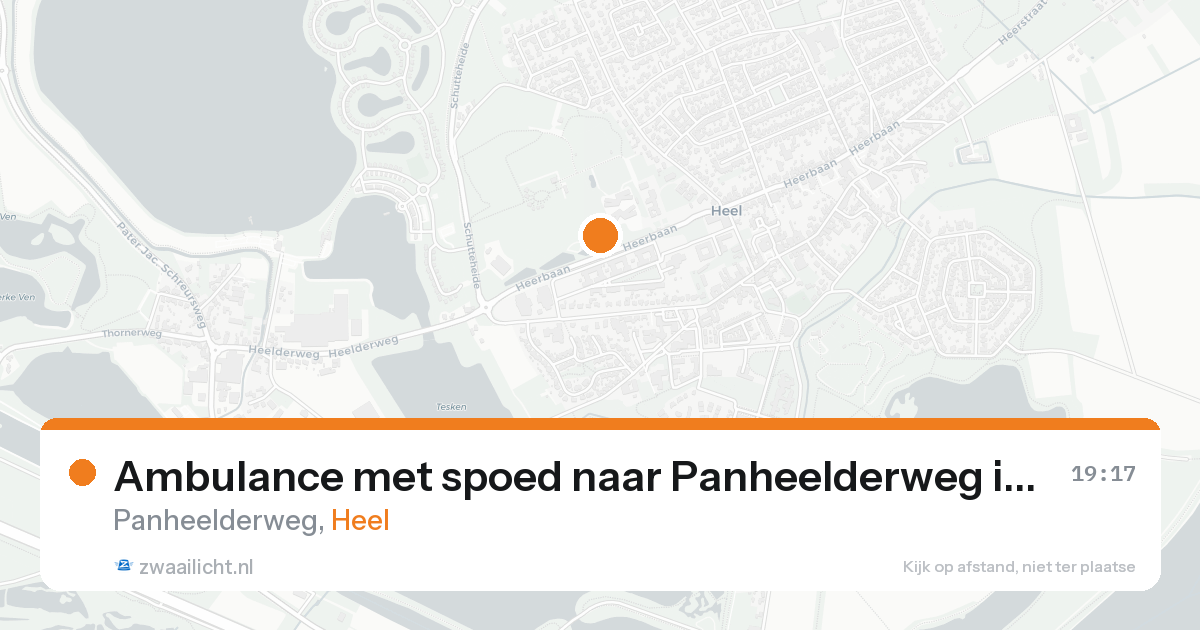Ambulance met spoed naar Panheelderweg in Heel — 31 jan 2026