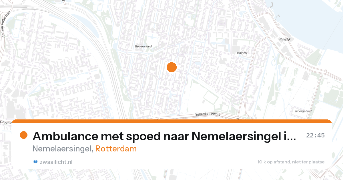 Ambulance met spoed naar Nemelaersingel in Rotterdam — 31 jan 2026