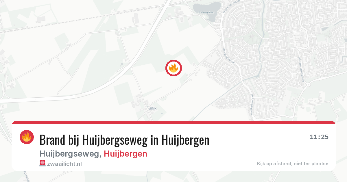 Brand bij Huijbergseweg in Huijbergen — 25 apr 2026