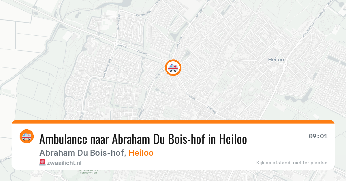 Ambulance naar Abraham Du Bois-hof in Heiloo — 5 aug 2026