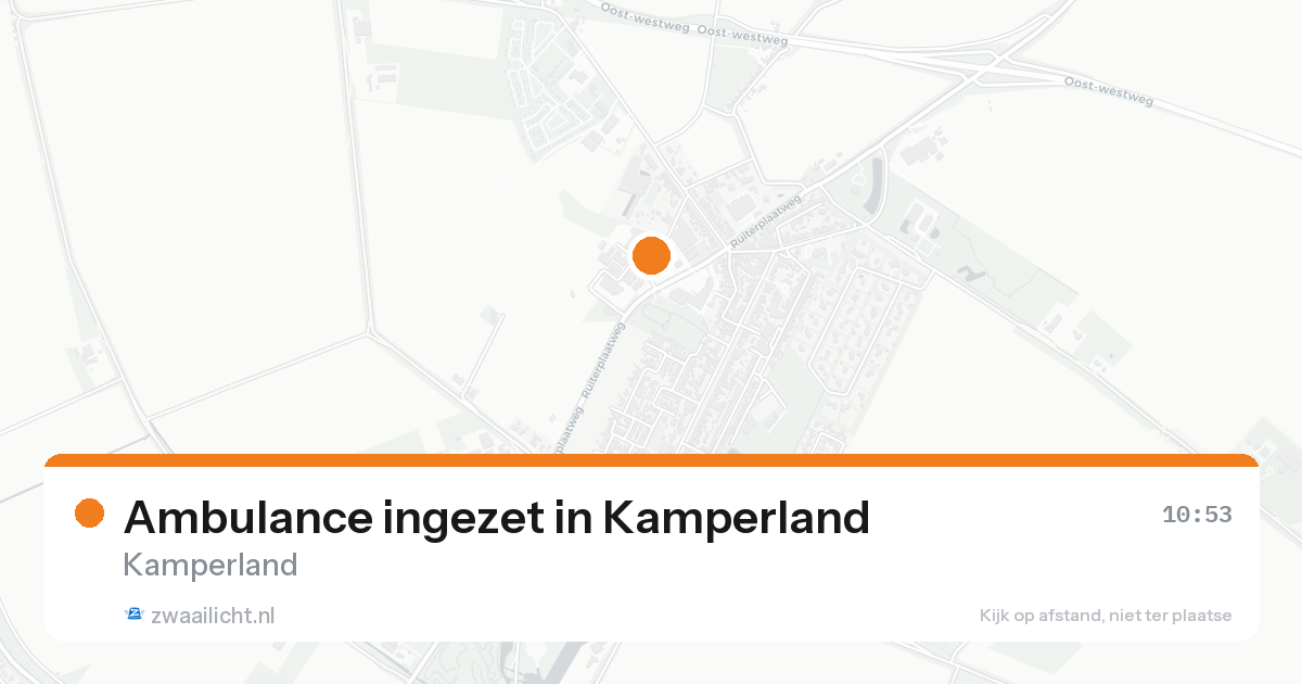 Ambulance ingezet in Kamperland — 14 aug 2026