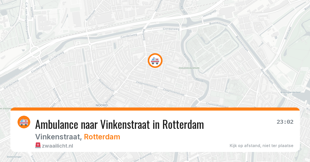 Ambulance naar Vinkenstraat in Rotterdam — 7 aug 2026