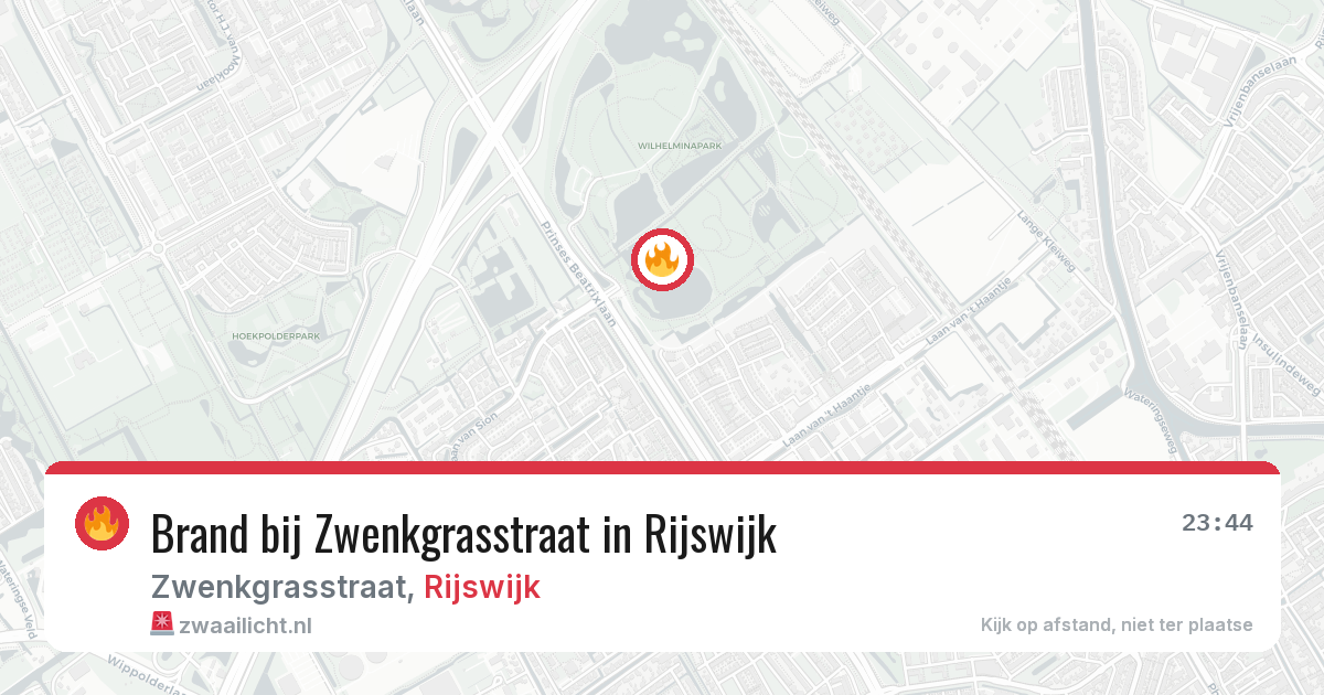 Brand bij Zwenkgrasstraat in Rijswijk — 20 apr 2026