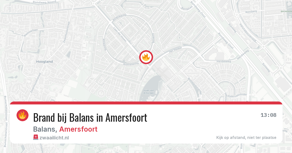 Brand bij Balans in Amersfoort — 23 mei 2026