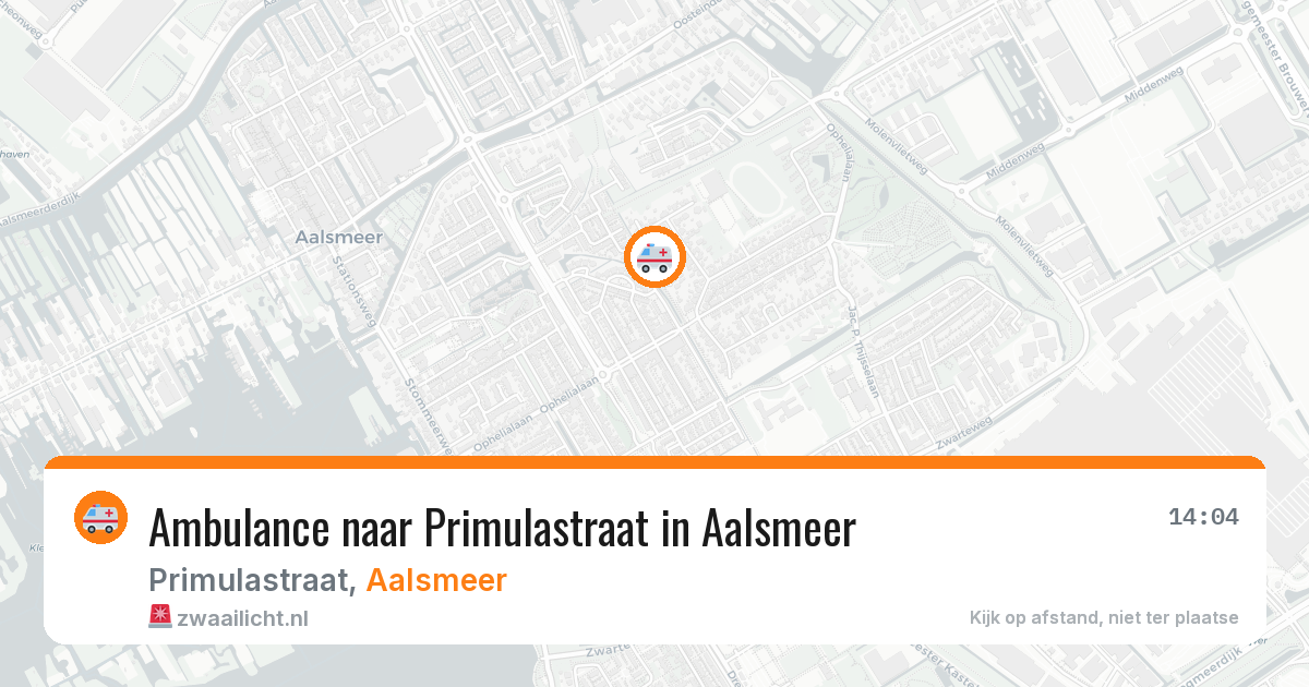 Ambulance naar Primulastraat in Aalsmeer — 22 jun 2026