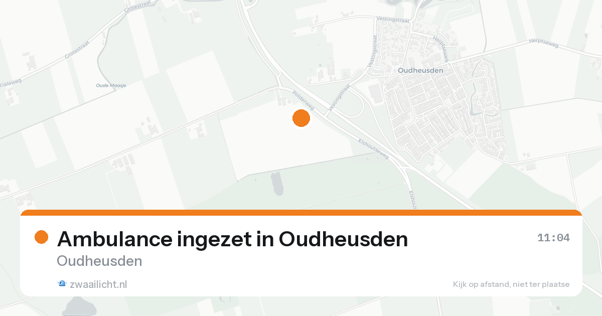 Ambulance ingezet in Oudheusden — 21 aug 2026